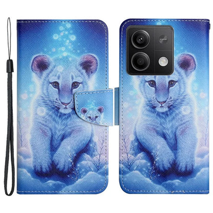 For Xiaomi Redmi Note 13 5G Case Pattern Printing Protective Leather Folio Phone Cover