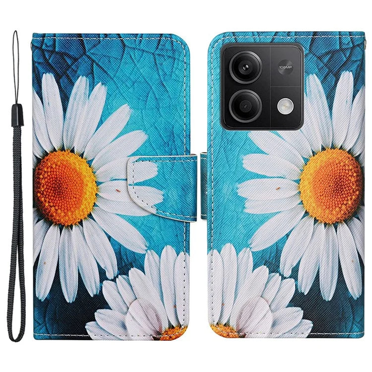 For Xiaomi Redmi Note 13 5G Case Pattern Printing Protective Leather Folio Phone Cover