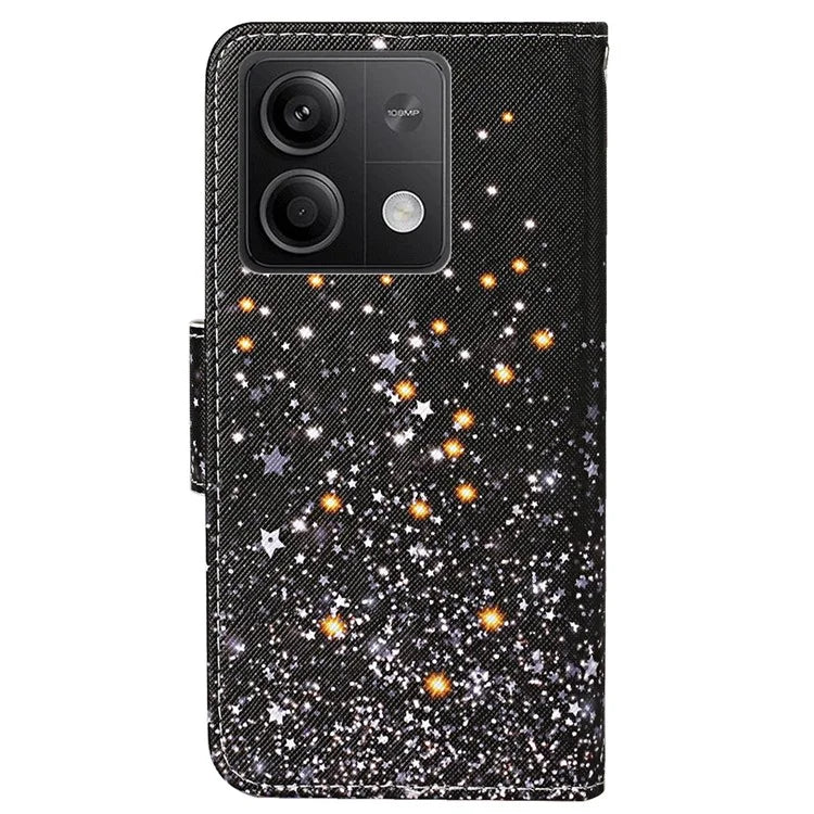 For Xiaomi Redmi Note 13 5G Case Pattern Printing Protective Leather Folio Phone Cover