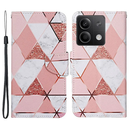 For Xiaomi Redmi Note 13 5G Case Pattern Printing Protective Leather Folio Phone Cover