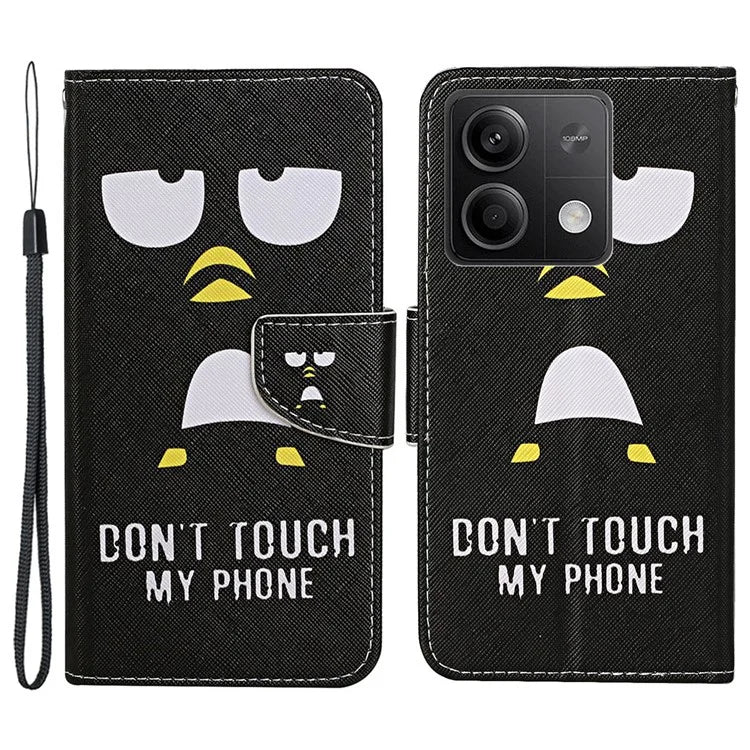 For Xiaomi Redmi Note 13 5G Case Pattern Printing Protective Leather Folio Phone Cover