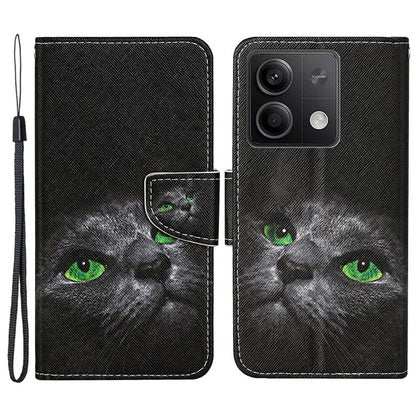For Xiaomi Redmi Note 13 5G Case Pattern Printing Protective Leather Folio Phone Cover