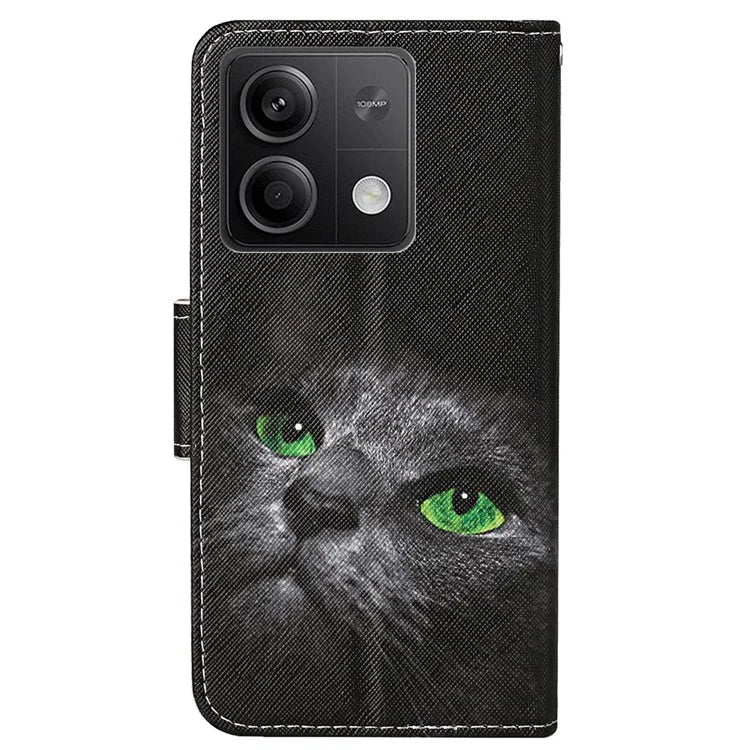 For Xiaomi Redmi Note 13 5G Case Pattern Printing Protective Leather Folio Phone Cover