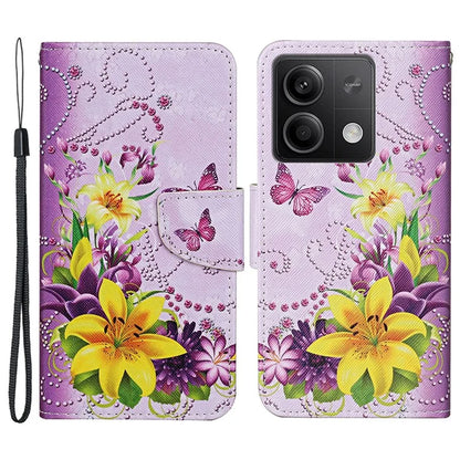 For Xiaomi Redmi Note 13 5G Case Pattern Printing Protective Leather Folio Phone Cover