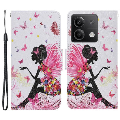 For Xiaomi Redmi Note 13 5G Case Pattern Printing Protective Leather Folio Phone Cover