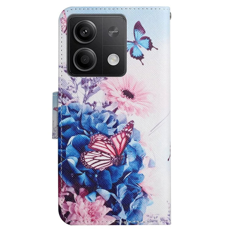 For Xiaomi Redmi Note 13 5G Case Pattern Printing Protective Leather Folio Phone Cover