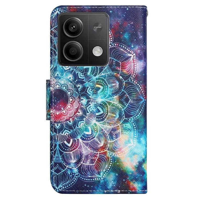 For Xiaomi Redmi Note 13 5G Case Pattern Printing Protective Leather Folio Phone Cover