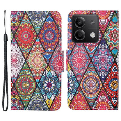 For Xiaomi Redmi Note 13 5G Case Pattern Printing Protective Leather Folio Phone Cover