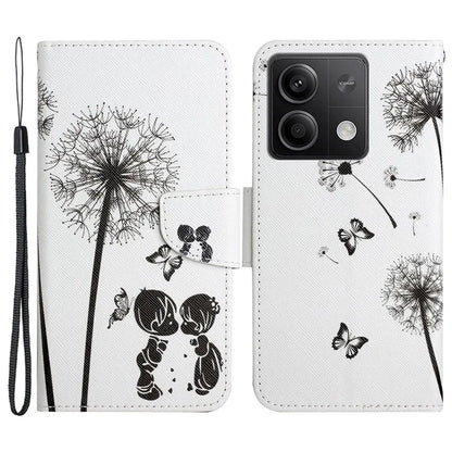 For Xiaomi Redmi Note 13 5G Case Pattern Printing Protective Leather Folio Phone Cover
