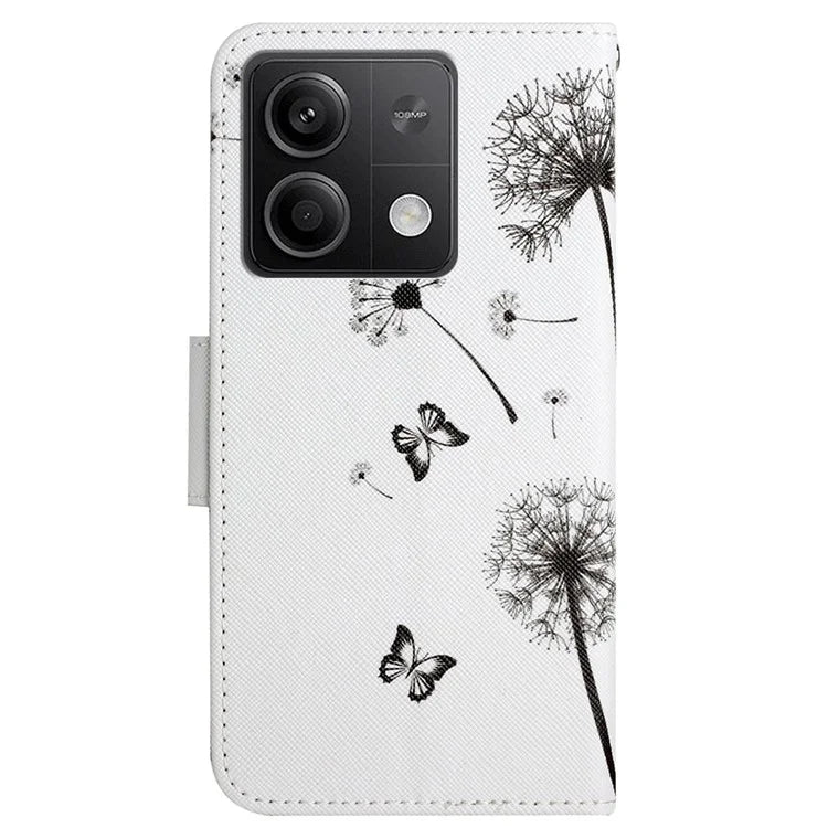 For Xiaomi Redmi Note 13 5G Case Pattern Printing Protective Leather Folio Phone Cover