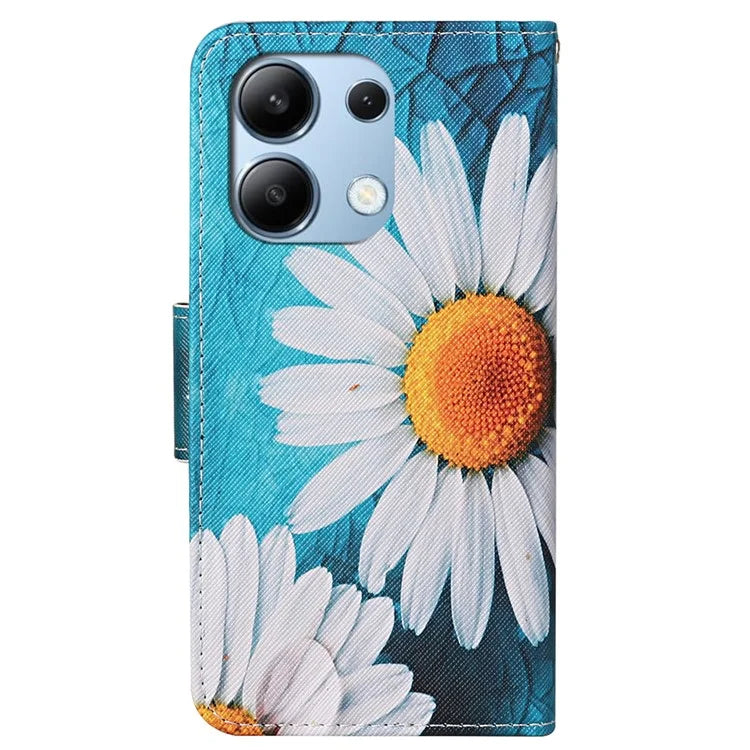 For Xiaomi Redmi Note 13 4G Case PU Leather Stand Wallet Phone Cover Pattern Printing