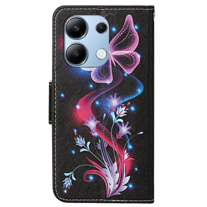 For Xiaomi Redmi Note 13 4G Case PU Leather Stand Wallet Phone Cover Pattern Printing