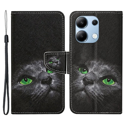 For Xiaomi Redmi Note 13 4G Case PU Leather Stand Wallet Phone Cover Pattern Printing