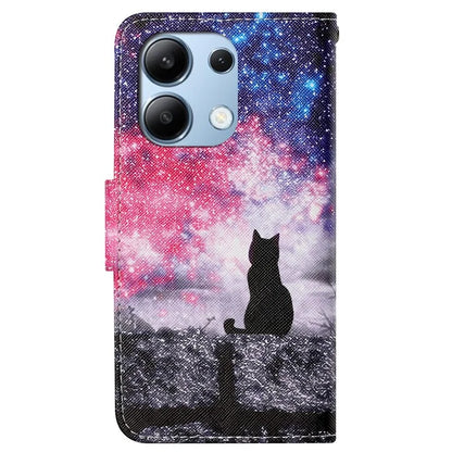 For Xiaomi Redmi Note 13 4G Case PU Leather Stand Wallet Phone Cover Pattern Printing