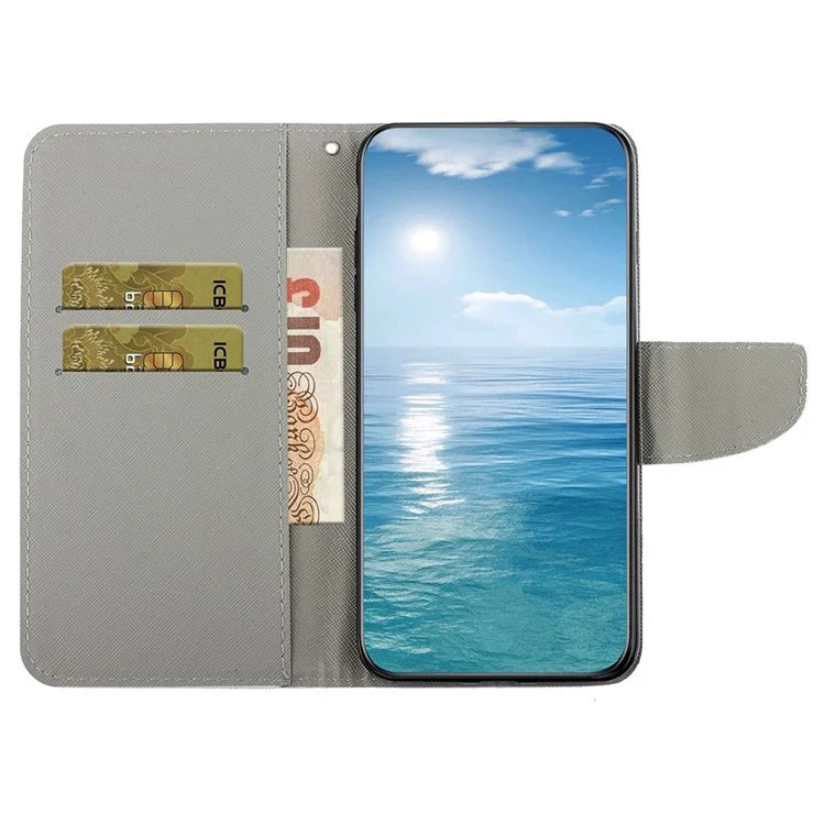 For Xiaomi Redmi Note 13 Pro 4G / Poco M6 Pro 4G Leather Case Pattern Printing Wallet Phone Cover