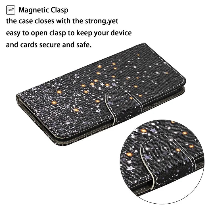 For Xiaomi Redmi Note 13 Pro 4G / Poco M6 Pro 4G Leather Case Pattern Printing Wallet Phone Cover