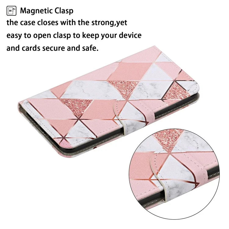 For Xiaomi Redmi Note 13 Pro 4G / Poco M6 Pro 4G Leather Case Pattern Printing Wallet Phone Cover