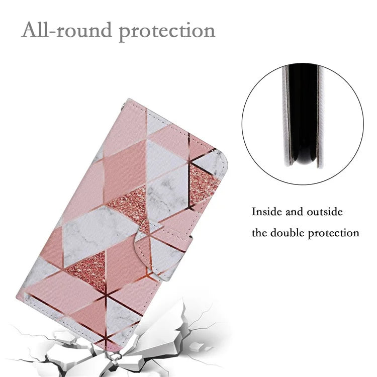For Xiaomi Redmi Note 13 Pro 4G / Poco M6 Pro 4G Leather Case Pattern Printing Wallet Phone Cover