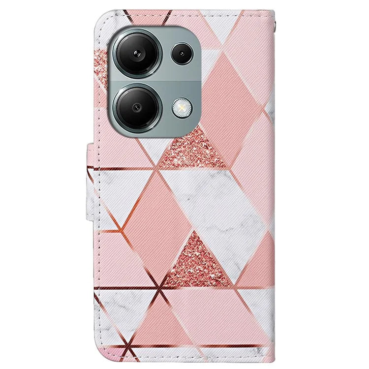 For Xiaomi Redmi Note 13 Pro 4G / Poco M6 Pro 4G Leather Case Pattern Printing Wallet Phone Cover