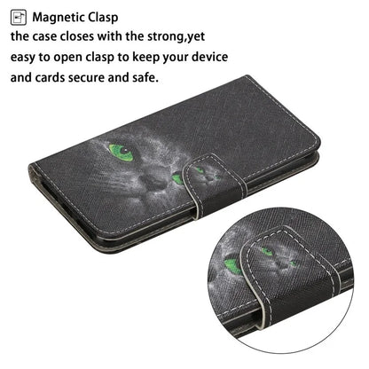For Xiaomi Redmi Note 13 Pro 4G / Poco M6 Pro 4G Leather Case Pattern Printing Wallet Phone Cover