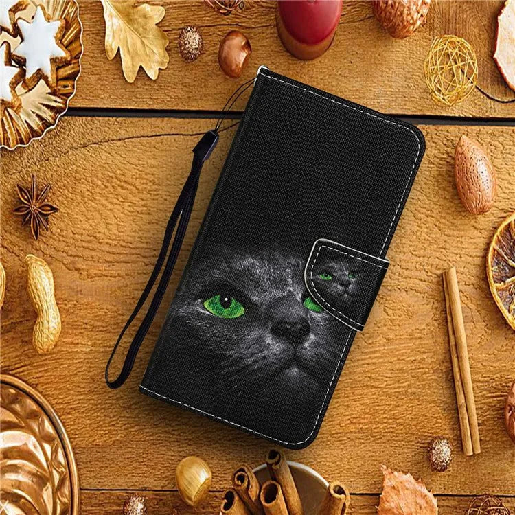 For Xiaomi Redmi Note 13 Pro 4G / Poco M6 Pro 4G Leather Case Pattern Printing Wallet Phone Cover