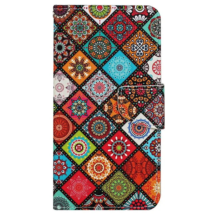 For Xiaomi Redmi Note 13 Pro 4G / Poco M6 Pro 4G Leather Case Pattern Printing Wallet Phone Cover