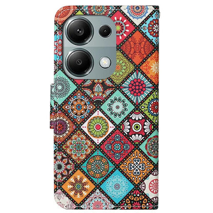 For Xiaomi Redmi Note 13 Pro 4G / Poco M6 Pro 4G Leather Case Pattern Printing Wallet Phone Cover