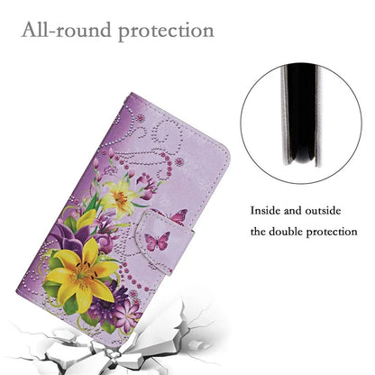 For Xiaomi Redmi Note 13 Pro 4G / Poco M6 Pro 4G Leather Case Pattern Printing Wallet Phone Cover