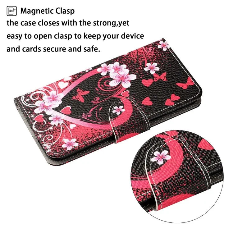 For Xiaomi Redmi Note 13 Pro 4G / Poco M6 Pro 4G Leather Case Pattern Printing Wallet Phone Cover