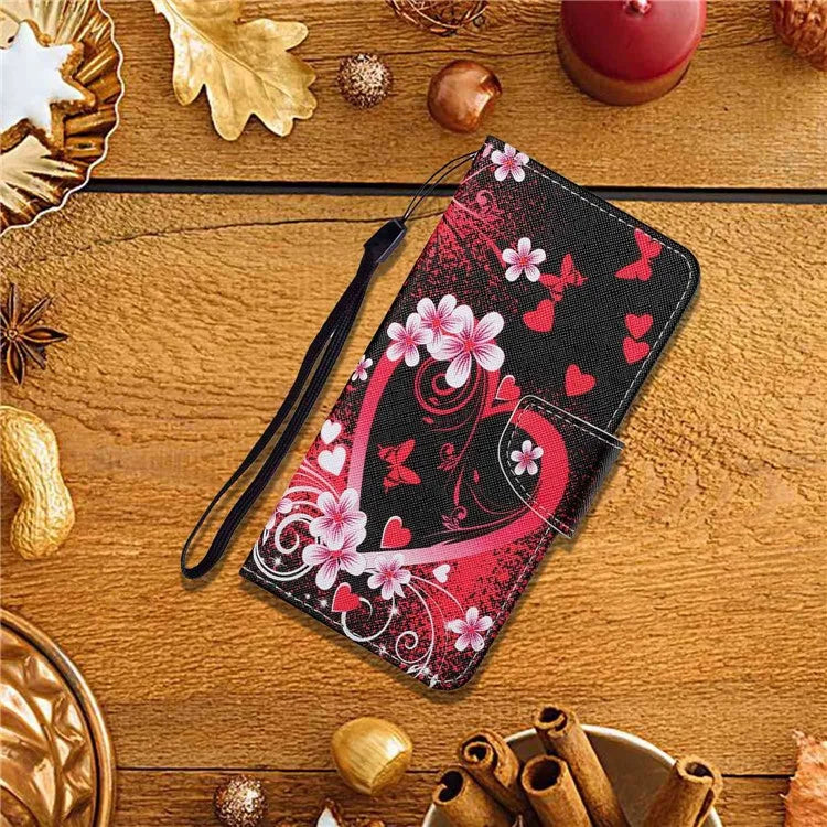 For Xiaomi Redmi Note 13 Pro 4G / Poco M6 Pro 4G Leather Case Pattern Printing Wallet Phone Cover