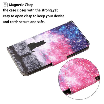 For Xiaomi Redmi Note 13 Pro 4G / Poco M6 Pro 4G Leather Case Pattern Printing Wallet Phone Cover