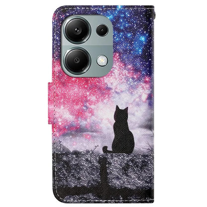 For Xiaomi Redmi Note 13 Pro 4G / Poco M6 Pro 4G Leather Case Pattern Printing Wallet Phone Cover