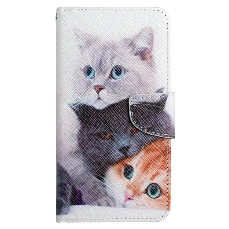 For Xiaomi Redmi Note 13 Pro 4G / Poco M6 Pro 4G Leather Case Pattern Printing Wallet Phone Cover