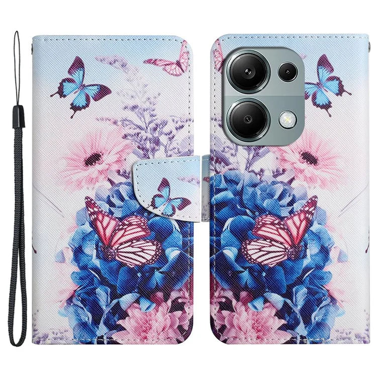 For Xiaomi Redmi Note 13 Pro 4G / Poco M6 Pro 4G Leather Case Pattern Printing Wallet Phone Cover