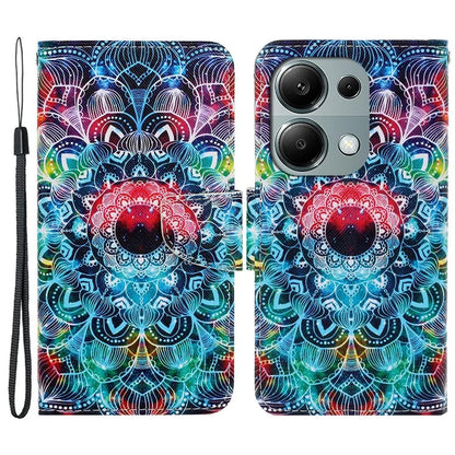 For Xiaomi Redmi Note 13 Pro 4G / Poco M6 Pro 4G Leather Case Pattern Printing Wallet Phone Cover