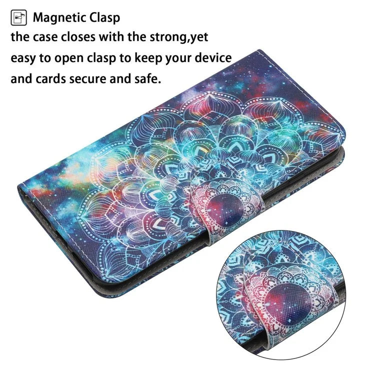 For Xiaomi Redmi Note 13 Pro 4G / Poco M6 Pro 4G Leather Case Pattern Printing Wallet Phone Cover
