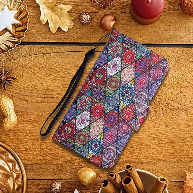 For Xiaomi Redmi Note 13 Pro 4G / Poco M6 Pro 4G Leather Case Pattern Printing Wallet Phone Cover