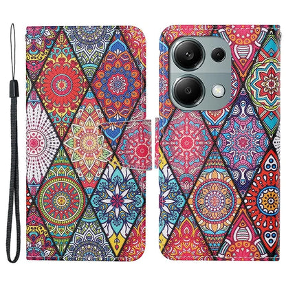 For Xiaomi Redmi Note 13 Pro 4G / Poco M6 Pro 4G Leather Case Pattern Printing Wallet Phone Cover