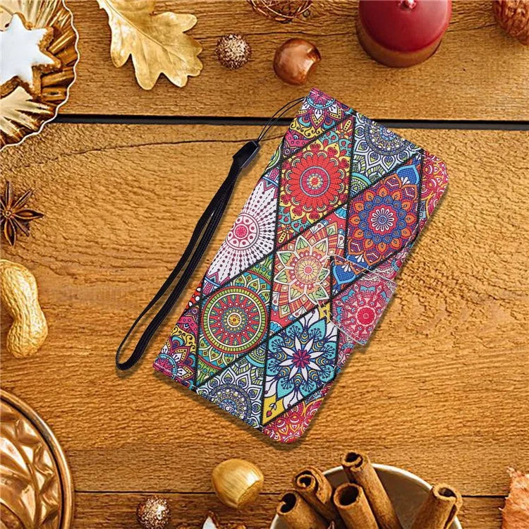 For Xiaomi Redmi Note 13 Pro 4G / Poco M6 Pro 4G Leather Case Pattern Printing Wallet Phone Cover