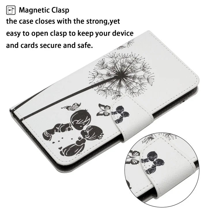 For Xiaomi Redmi Note 13 Pro 4G / Poco M6 Pro 4G Leather Case Pattern Printing Wallet Phone Cover