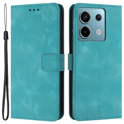 For Xiaomi Redmi Note 13 Pro 5G / Poco X6 5G Case Wallet Skin-touch PU Leather Flip Phone Cover