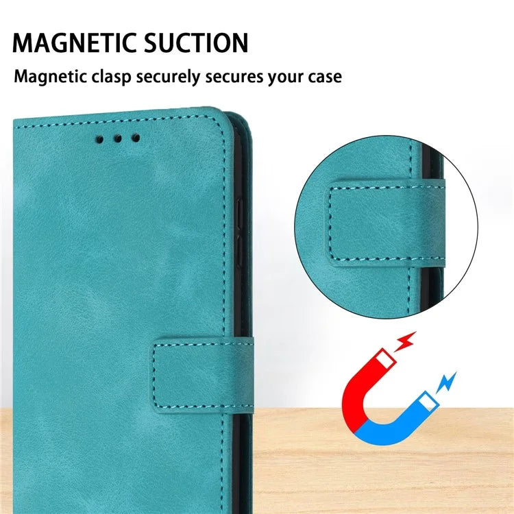 For Xiaomi Redmi Note 13 Pro 5G / Poco X6 5G Case Wallet Skin-touch PU Leather Flip Phone Cover