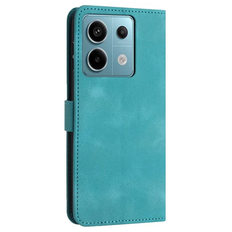 For Xiaomi Redmi Note 13 Pro 5G / Poco X6 5G Case Wallet Skin-touch PU Leather Flip Phone Cover