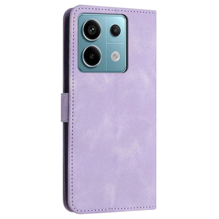 For Xiaomi Redmi Note 13 Pro 5G / Poco X6 5G Case Wallet Skin-touch PU Leather Flip Phone Cover