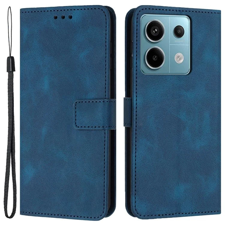 For Xiaomi Redmi Note 13 Pro 5G / Poco X6 5G Case Wallet Skin-touch PU Leather Flip Phone Cover