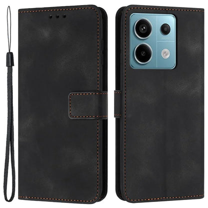 For Xiaomi Redmi Note 13 Pro 5G / Poco X6 5G Case Wallet Skin-touch PU Leather Flip Phone Cover