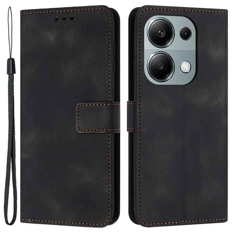 For Xiaomi Redmi Note 13 Pro 4G / Poco M6 Pro 4G Wallet Case Solid Color PU Leather Stand Phone Cover