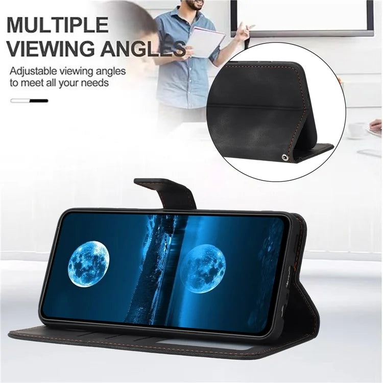 For Xiaomi Redmi Note 13 Pro 4G / Poco M6 Pro 4G Wallet Case Solid Color PU Leather Stand Phone Cover