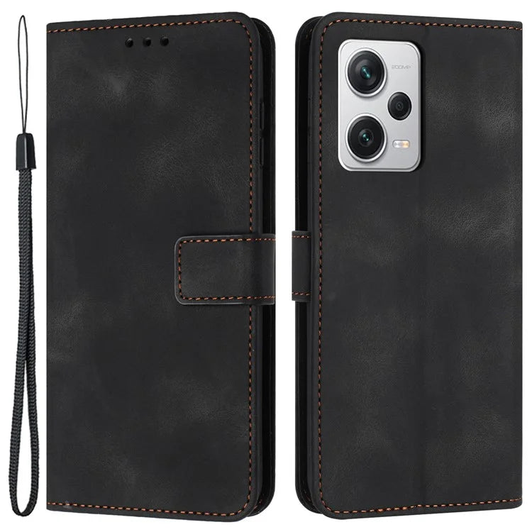 For Xiaomi Redmi Note 12 Pro 5G / 12 Pro Speed 5G / Poco X5 Pro 5G Leather Case Wallet Phone Cover with Strap