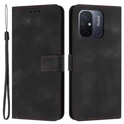 For Xiaomi Redmi 12C 4G Case Folio Bookstytle Skin-touch PU Leather Phone Cover